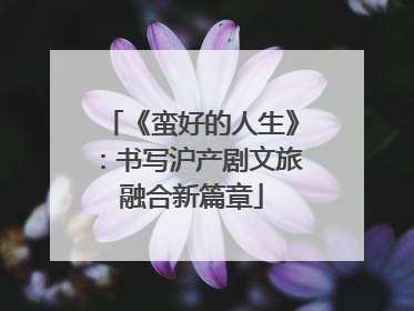 《蛮好的人生》：书写沪产剧文旅融合新篇章