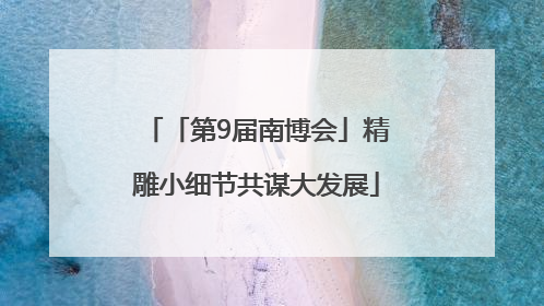 「第9届南博会」精雕小细节共谋大发展