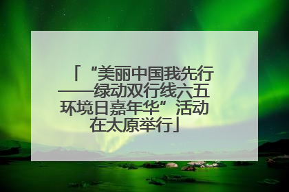 “美丽中国我先行——绿动双行线六五环境日嘉年华”活动在太原举行