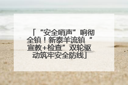 “安全哨声”响彻全镇！新泰羊流镇“宣教+检查”双轮驱动筑牢安全防线