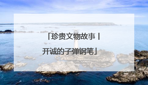 珍贵文物故事丨开诚的子弹钢笔