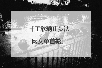 王欣瑜止步法网女单首轮