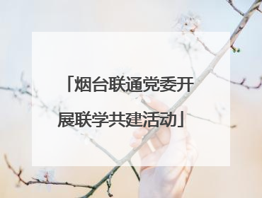 烟台联通党委开展联学共建活动