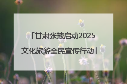 甘肃张掖启动2025文化旅游全民宣传行动