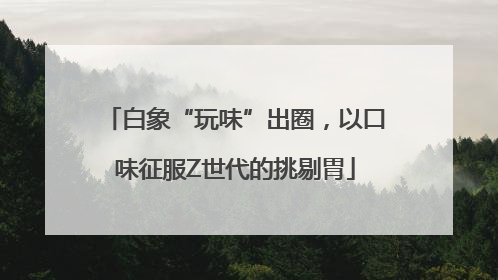 白象“玩味”出圈，以口味征服Z世代的挑剔胃
