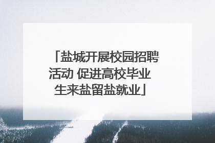 盐城开展校园招聘活动 促进高校毕业生来盐留盐就业