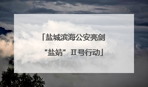 盐城滨海公安亮剑“盐靖”Ⅱ号行动