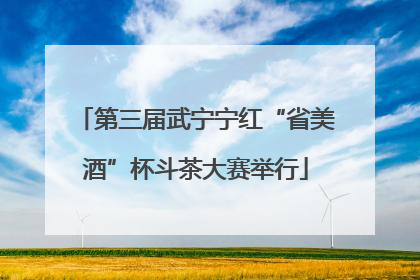 第三届武宁宁红“省美酒”杯斗茶大赛举行