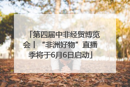 第四届中非经贸博览会丨“非洲好物”直播季将于6月6日启动