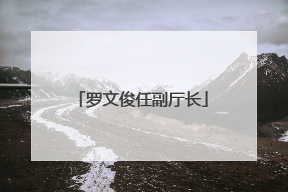 罗文俊任副厅长