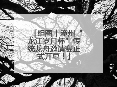 组图丨漳州“龙江岁月杯”传统龙舟邀请赛正式开幕！