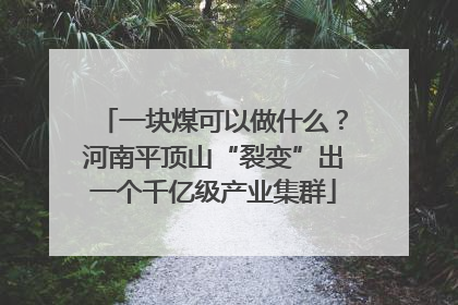 一块煤可以做什么？河南平顶山“裂变”出一个千亿级产业集群