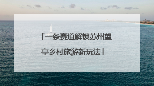 一条赛道解锁苏州望亭乡村旅游新玩法