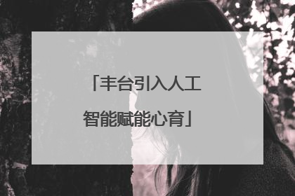 丰台引入人工智能赋能心育