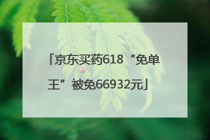 京东买药618“免单王”被免66932元
