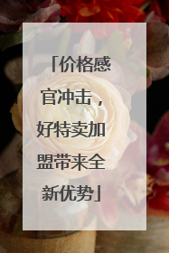 价格感官冲击，好特卖加盟带来全新优势