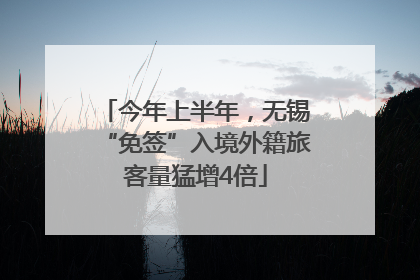 今年上半年，无锡“免签”入境外籍旅客量猛增4倍