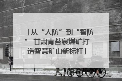 从“人防”到“智防” 甘肃青苔泉煤矿打造智慧矿山新标杆