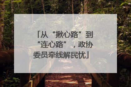 从“揪心路”到“连心路”，政协委员牵线解民忧