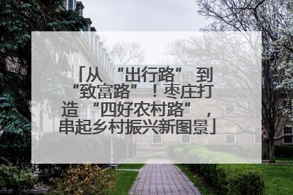 从 “出行路” 到 “致富路”！枣庄打造 “四好农村路”，串起乡村振兴新图景