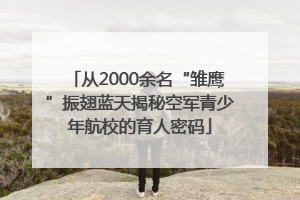 从2000余名“雏鹰”振翅蓝天揭秘空军青少年航校的育人密码