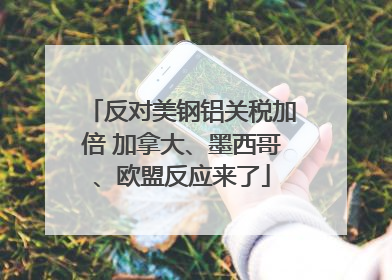 反对美钢铝关税加倍 加拿大、墨西哥、欧盟反应来了