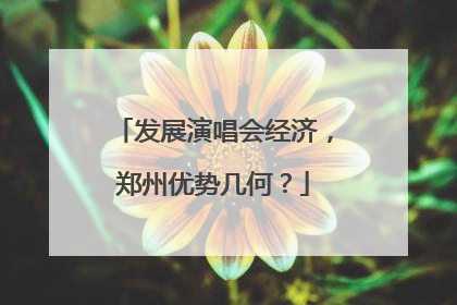发展演唱会经济，郑州优势几何？