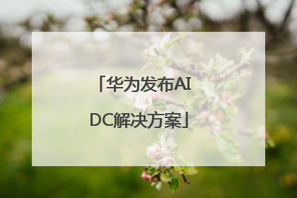华为发布AI DC解决方案