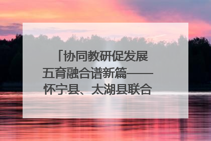 协同教研促发展 五育融合谱新篇——怀宁县、太湖县联合教研活动在月山镇中心学校成功举办