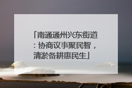 南通通州兴东街道：协商议事聚民智，清淤备耕惠民生