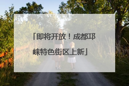 即将开放！成都邛崃特色街区上新