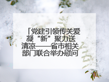 党建引领传关爱 凝“新”聚力送清凉——省市相关部门联合举办慰问骑手活动