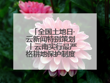 全国土地日·云新闻特别策划丨云南实行最严格耕地保护制度 一起了解→