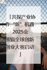 共探产业协作“新”机遇 2025金熊猫全球创新创业大赛启动