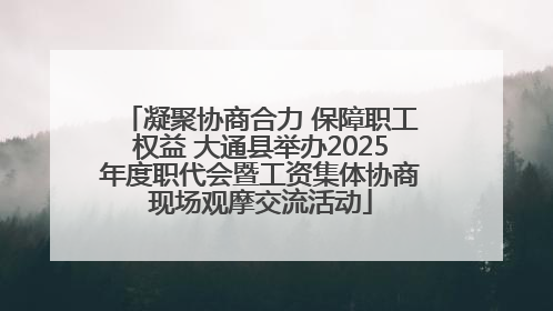 凝聚协商合力 保障职工权益 大通县举办2025年度职代会暨工资集体协商现场观摩交流活动