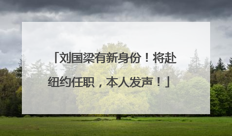 刘国梁有新身份！将赴纽约任职，本人发声！