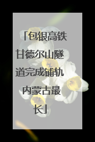包银高铁甘德尔山隧道完成铺轨 内蒙古最长