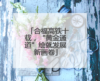 合福高铁十载，“黄金通道”绘就发展新画卷