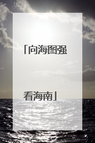 向海图强看海南