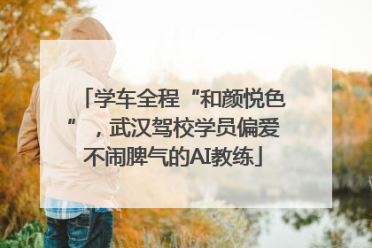 学车全程“和颜悦色”，武汉驾校学员偏爱不闹脾气的AI教练