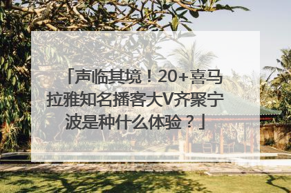 声临其境！20+喜马拉雅知名播客大V齐聚宁波是种什么体验？
