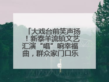 大戏台前笑声扬！新泰羊流镇文艺汇演“唱”响幸福曲，群众家门口乐享“文化大餐”
