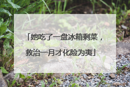 她吃了一盘冰箱剩菜，救治一月才化险为夷