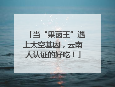 当“果菌王”遇上太空基因，云南人认证的好吃！