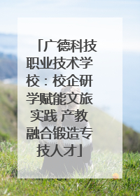 广德科技职业技术学校：校企研学赋能文旅实践 产教融合锻造专技人才