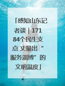 感知山东记者谈｜17184个民生支点 丈量出“服务淄博”的文明温度