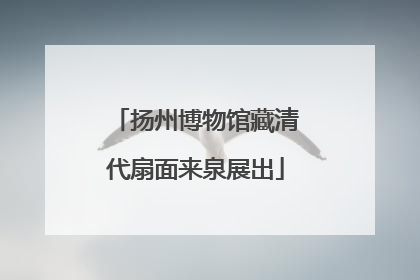 扬州博物馆藏清代扇面来泉展出