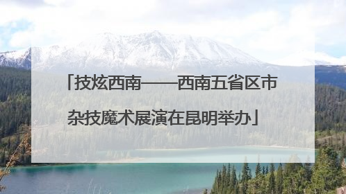 技炫西南——西南五省区市杂技魔术展演在昆明举办