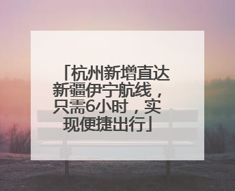 杭州新增直达新疆伊宁航线，只需6小时，实现便捷出行