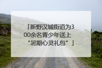 新野汉城街道为300余名青少年送上“暑期心灵礼包”